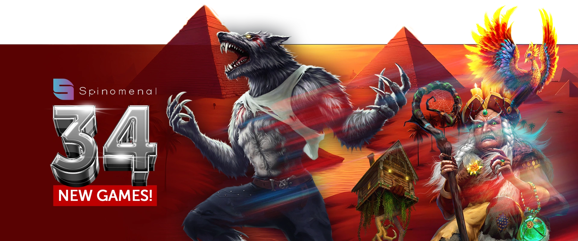 Spinomenal spillproviders banner for Lucky Spins Casino